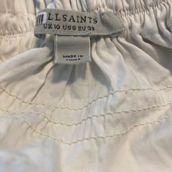 ALLSAINTS Linen-Silk Lara Buruberu Top Size US 6 - Picture 11 of 12